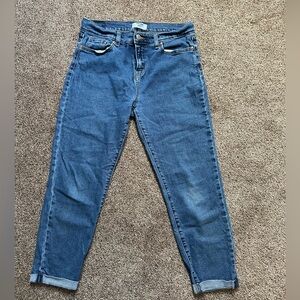 Boyfriend cropped ankle jeans